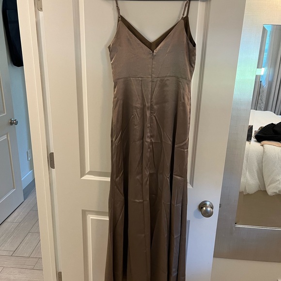 Birdy Grey Satin Dress in champagne
